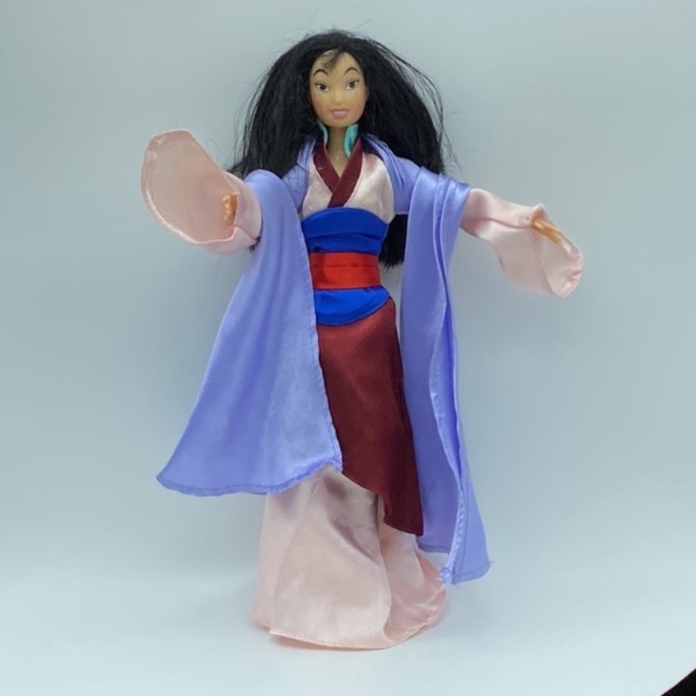 Vintage Official Disney Asian Princess Mulan Barbie doll who is heroic & brave